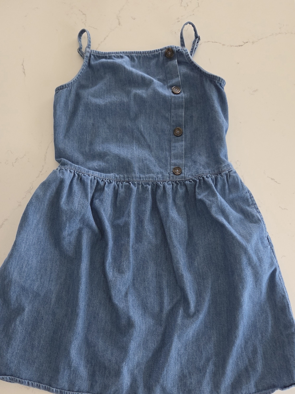 Abercrombie Kids - Girls' Blue Denim Sundress